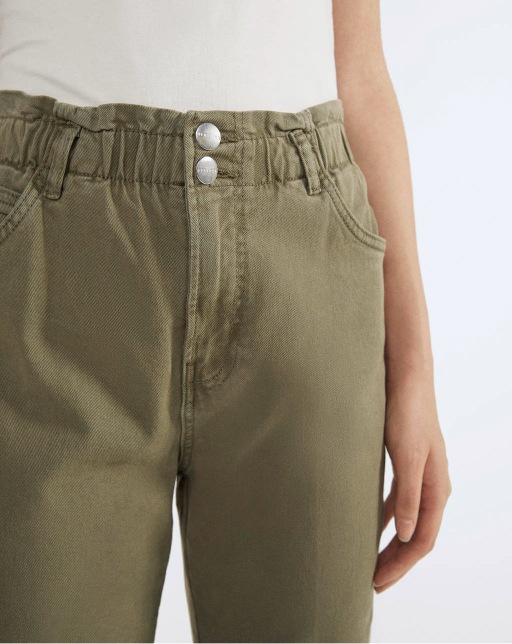 Trousers with elastic waistband - Image 3
