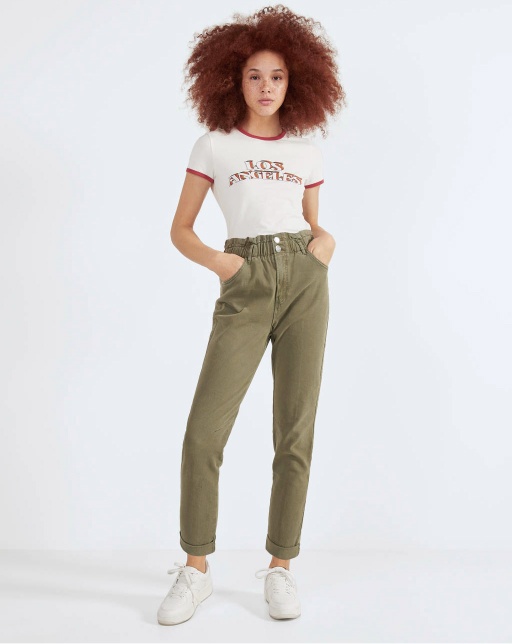 Trousers with elastic waistband - Image 4