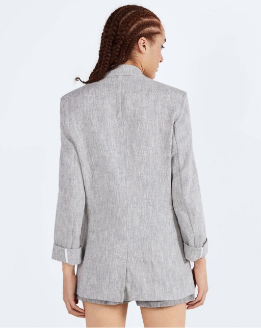 Linen-effect blazer - Image 2