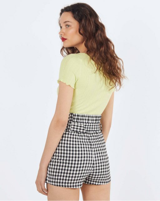 Gingham check print skort - Image 2