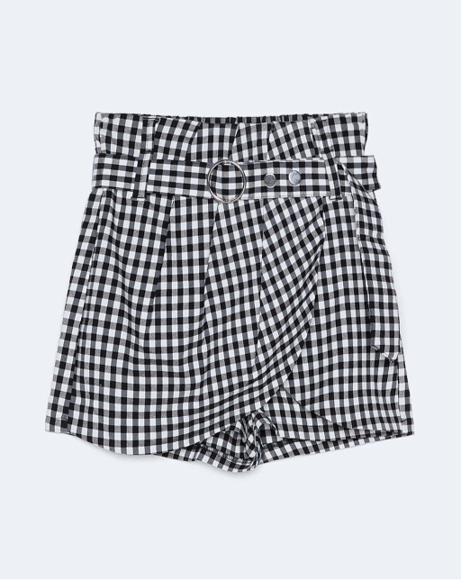 Gingham check print skort - Image 5
