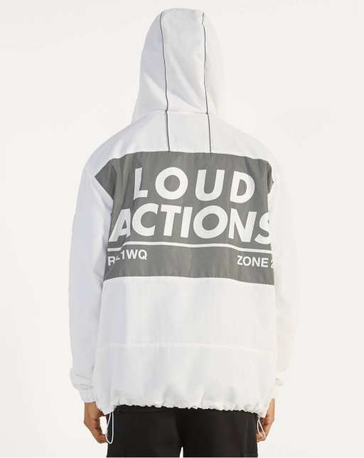 White jacket with reflective detail - Image 2