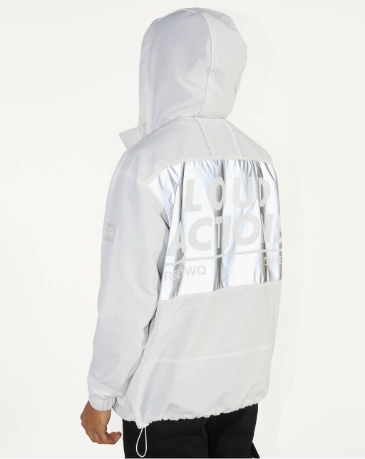White jacket with reflective detail - Image 3