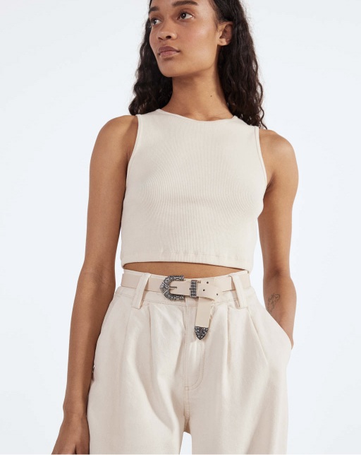 Cowboy belt with rhinestone details - Image 2